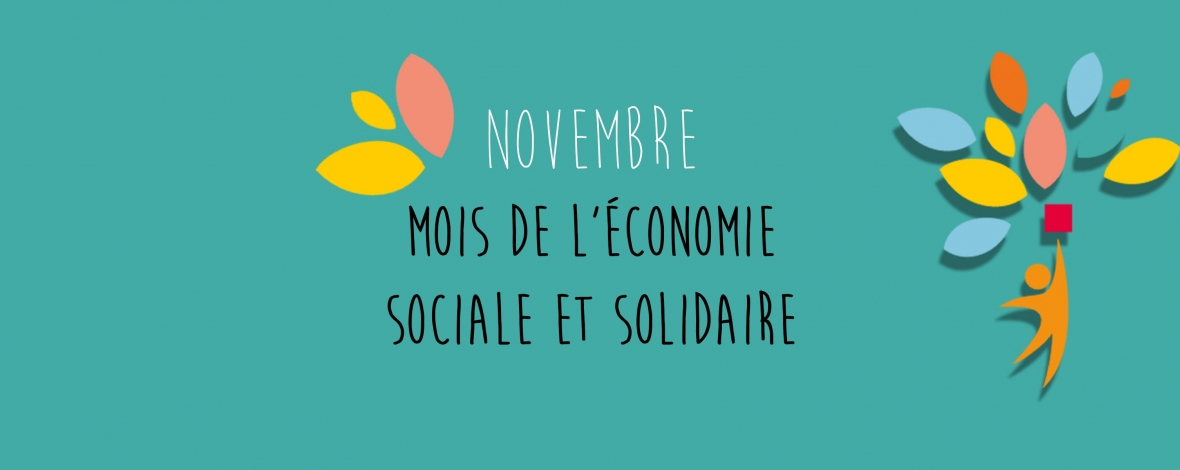 Dessin stylisé d'un bonhomme portant des feuilles d'arbre de couleur à bout de bras